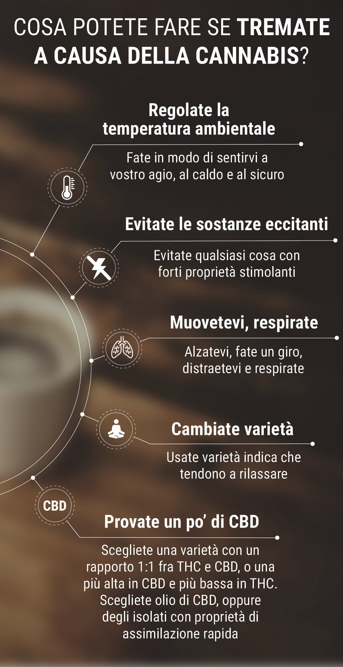 Cosa fare in caso di brividi da cannabis? Cosa fare in caso di brividi da cannabis?