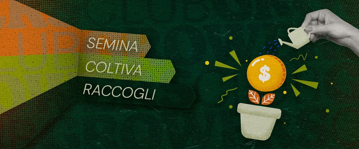 Processo di Semina, Cura e Raccolta Un'illustrazione che rappresenta il processo di coltivazione della cannabis con le parole