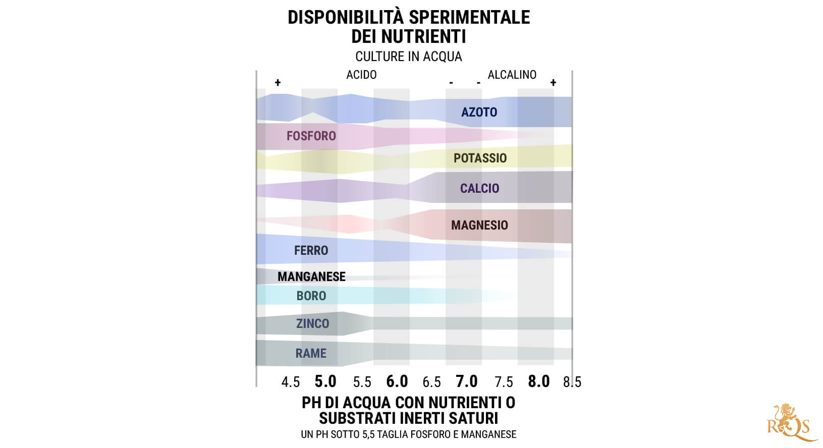 Tabella del pH per le Colture Idroponiche e Senza Suolo: 5,5–6,5