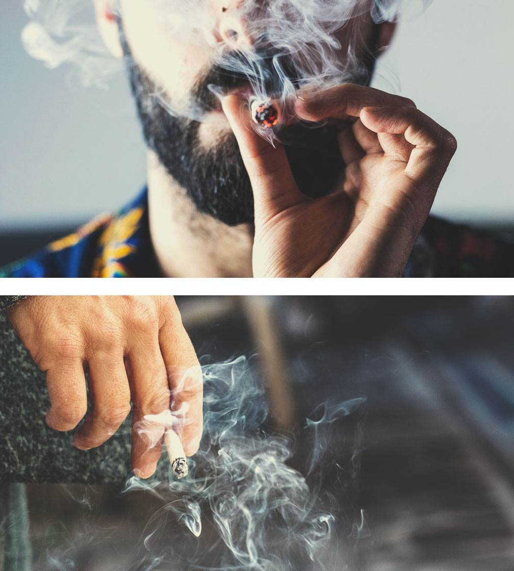 Fumo di marijuana vs fumo di tabacco