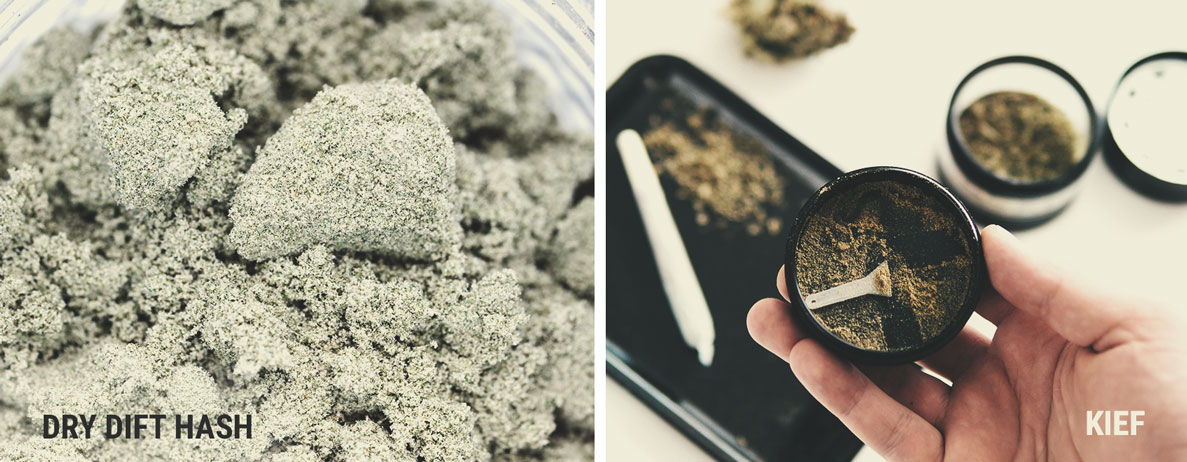 Hashish setacciato a secco vs kief