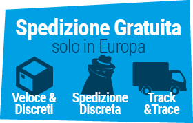 Tutto il Mondo spedizione gratuita, veloce e discreta!