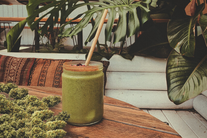 Come Fare un Sano Frullato alla Cannabis Cruda