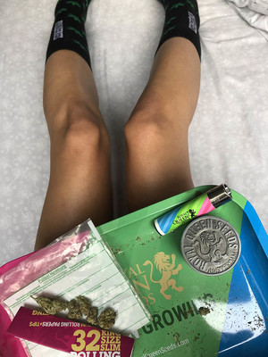Calze con Foglia di Cannabis RQS Calze con Foglia di Cannabis RQS
